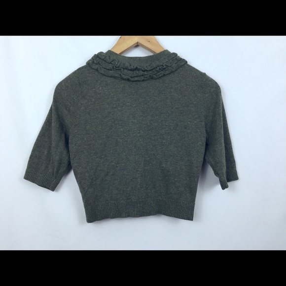 Anthropologie MOTH Short Sleeve Top With Ruffles - Picture 4 of 8